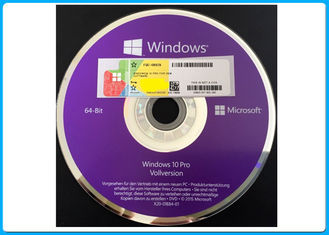 Pro 10 64Bit Microsoft Windows 10 pro activation en ligne de la clé 100% de COA du logiciel DVD de la victoire